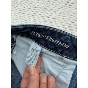American Eagle Y2K Women's Low Rise Favorite Boyfriend Dark Wash Jeans Size 10 L thumbnail 5