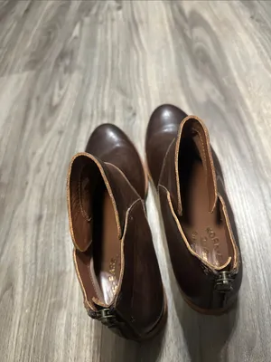 Kork-Ease Women's Dark Brown Leather Ankle Booties thumbnail 7