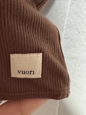 Vuori Brown Cap Sleeve Pose V-Neck Tee thumbnail 2