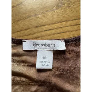 Dressbarn Women Sz‎ XL Ruffle Neck Blouse 3/4 Sleeve Business Casual City Career thumbnail 3
