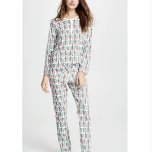 ROLLER RABBIT Women's Monkey Mas Pajamas Christmas Pajamas Size XS Matching Set thumbnail 14