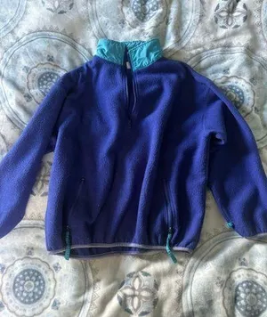 Retro Quarter Zip Purple Size L thumbnail 1