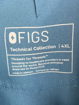 Figs Catarina Scrub Top High Waisted Zamora Jogger Pants Set Size 4XL Deep Reef thumbnail 13