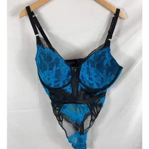 NWOT ANN SUMMERS Zigazigah Bodysuit In Teal 14 D-DD thumbnail 2