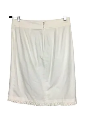 J. Crew White Cotton Pencil Skirt thumbnail 2