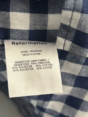 Gingham Reformation Hartford Dress thumbnail 5