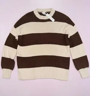 Moon & Madison Striped Sweater Knit thumbnail 1
