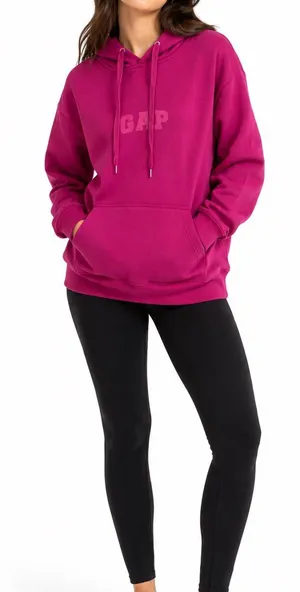 GAP Size Large Pink Hooded Sweatshirt thumbnail 1