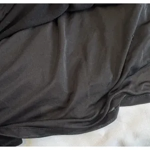 Zara Black Draped Mini Dress Size M Flutter Sleeve Ruched V-Neck Cocktail Party thumbnail 11