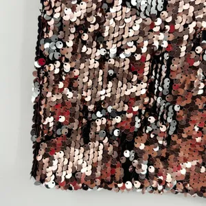 iHeartRaves Rose Gold Silver Sequin Micro Mini Dress Festival Rave Wear One Size thumbnail 2