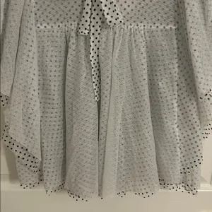 Anthropologie Maeve Short Sleeve Bow Collared Sheer Swing Blouse NWT Size XS thumbnail 8