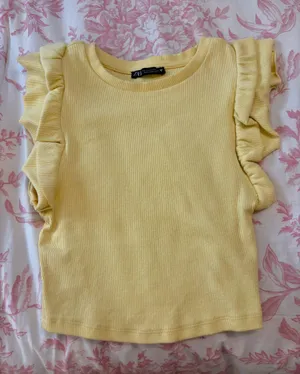 ZARA Yellow Crop Top thumbnail 2
