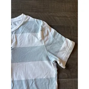 Disney Stitch Women's Light Blue White Stripped Stitch embroidered Tee Size M‎ thumbnail 5