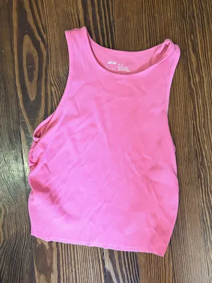 Aerie plain pink tank thumbnail 1
