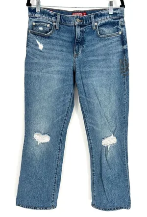 Lucky Brand Y2K Easy Rider Mid Rise Bootcut Jeans 10/30 Embroidered Boho Vibes thumbnail 1