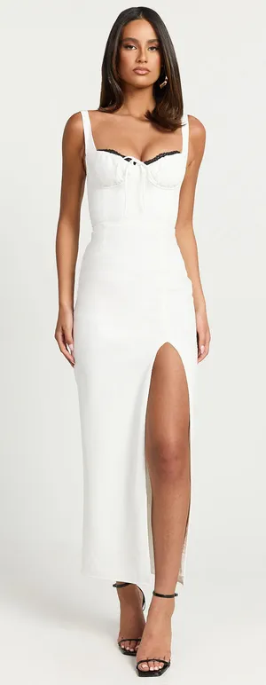 New Showpo Xander Maxi Dress Corset Panel Front Dress Size Small MSRP $99 thumbnail 1