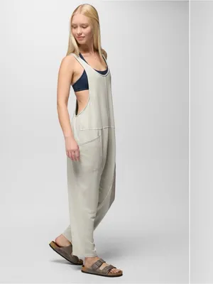 Prana Mindful Movement Jumpsuit Organic Cotton Blend Almond Size Large thumbnail 11