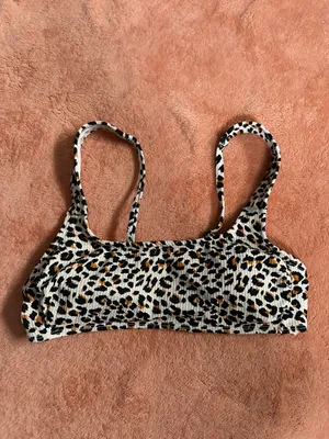CHEETAH PRINT BIKINI TOP thumbnail 1