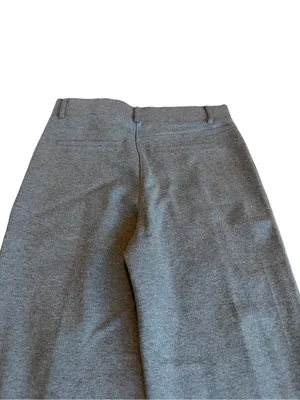Quince Charcoal Ultra Stretch Ponte Flare Leg Trouser Pants Front Medium Women's thumbnail 9