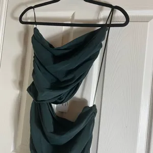 Zara Woman’s Draped Cut-Out Strapless Dress Size Large thumbnail 4