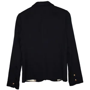 Women J. Crew Schoolboy Jacket 17072 Navy Blue Gold Wool Blazer Suit Coat Size 6 thumbnail 2