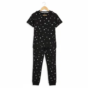 Secret Treasures Womens Pajama Set Size M Black 2-Piece Top Joggers Sleepwear thumbnail 2