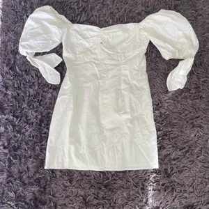 Revolve MORE TO COME Amora Bow Mini Dress in White thumbnail 4