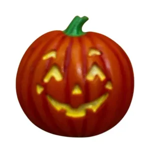 Vintage 80s Jack-o-Lantern Pumpkin Pin thumbnail 1