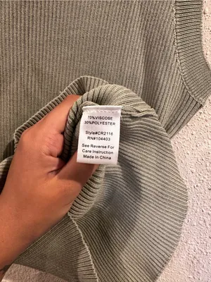 Workshop Republic Clothing The Olive Ribbed Tank Top Size Medium 0409 thumbnail 3