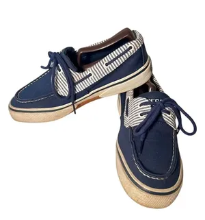 Sperry Top-Sider Seer Sucker Blue Stripes Deck Boat Casual Shoes Women’s US 7 thumbnail 3