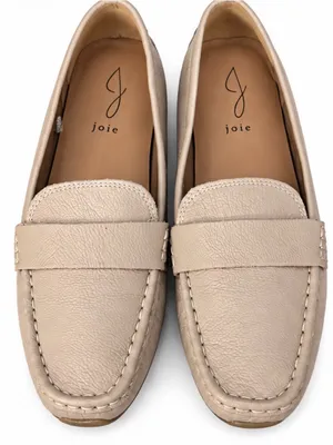 Joie Women’s Size 8 Beige Leather Driving Loafers Moccasins thumbnail 1