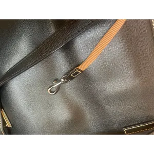 DOONEY & BOURKE saffiano leather charleston shopper tote big black purse bag thumbnail 6