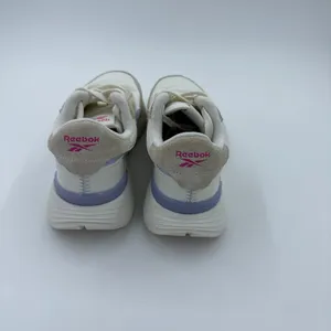 Reebok Classic Nylon Women's Sneaker Running Shoe Athletic Cream & Purple thumbnail 3