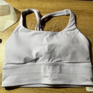 lululemon Light Purple Sports Bra Energy Longline Medium Support, B–D Cups thumbnail 3