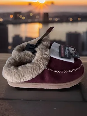 Dearfoams Cozy Comfort Women's Size n (7-8) Moc Toe Clog Slippers. New with Tag thumbnail 3