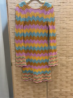 SAYLOR Suzette Mini Dress $275 MSRP XS/S CROCHET Summer Whimsical thumbnail 3