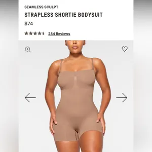 NWOT SKIMS Strapless Sculpting Mid Thigh Bodysuit size‎ S Sienna thumbnail 6