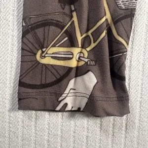 LuLaRoe Tall & Curvy TC Leggings Women’s Gray Floral Bike Coffee Print thumbnail 3