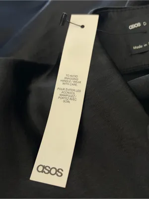 ASOS DESIGN High Shine Satin Lace-Up Back Cami Slip Mini Dress Black Sz.12 NWT thumbnail 5