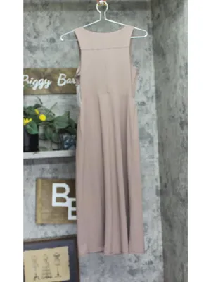 Isabel Maternity By Ingrid & Isabel Active Midi Maternity Dress Taupe Brown XS thumbnail 2