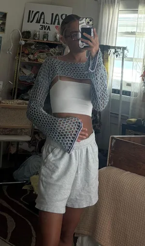Croché Arm Sweater thumbnail 1
