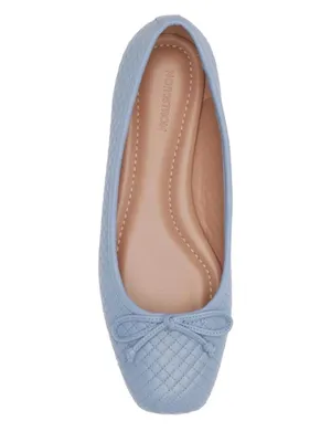 Nordstrom Blue Slip on Square Toe Leather Flats(Size 8.5M) Blue thumbnail 3