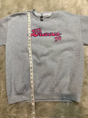 Morgan Wallen 98 Braves Crewneck Unisex Sweatshirt Gray Country Medium thumbnail 4