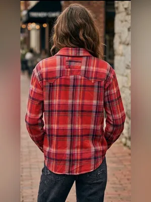 We The Free Plaid button down thumbnail 2