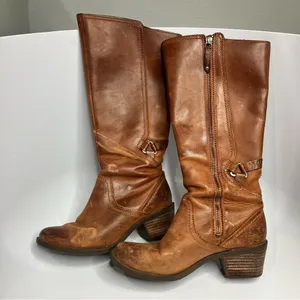 Teva Foxy Tall leather boots cognac leather size 6.5‎ thumbnail 2