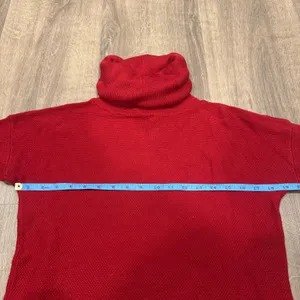 Talbots Red Cowl Neck Knit Sweater Womens Size Medium Turtleneck Pullover thumbnail 7