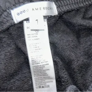 Good American Oversized Black Leo Sweatpants(Size 1,Small) thumbnail 5