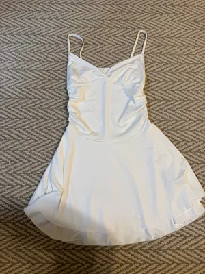 Mini flowy dress White Size M thumbnail 1