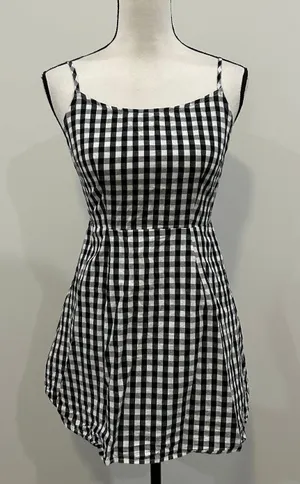 Gingham Skater Dress Multiple Size XS thumbnail 2