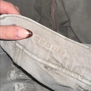 American Eagle Green Gray Stretch Skater Jeans thumbnail 7